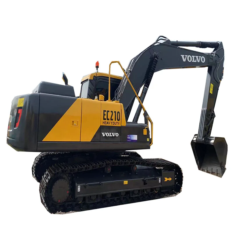 Подержанный гусеничный экскаватор VOVLO EC210/шведский Оригинал/двигатель с низким уровнем выбросов/идеальное рабочее состояние