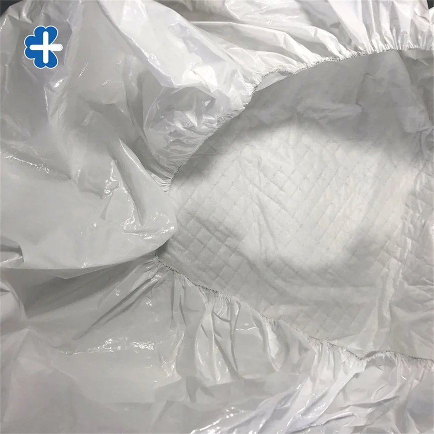 Chinese Manufacturer Suning White Nonwoven Disposable  Bed Cover with Fluff Pulp