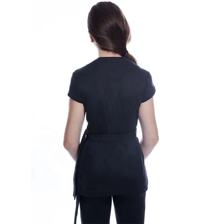 Custom Elegant spa uniform womens beauty salon tunic uniform