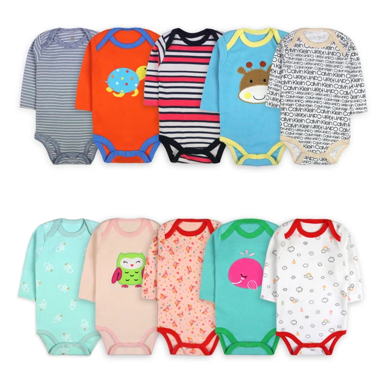 Wholesale Newborn Infant Clothes Clothing Long Sleeve Romper Long Sleeve Clothes Sets Baby Warm Clothes Baby Rompers 0-3 Months