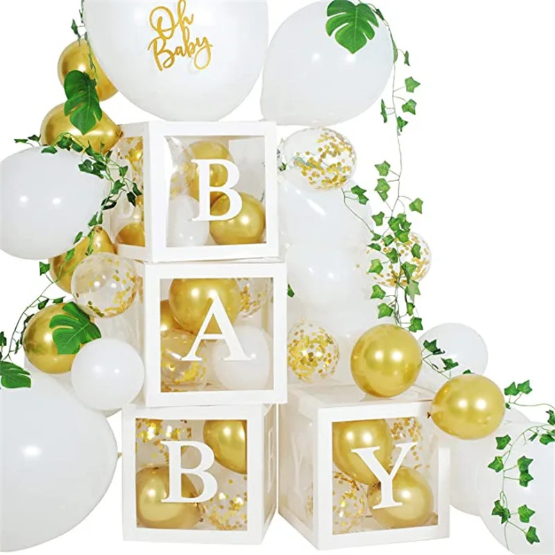 CIVI Wholesale Baby Boy Balloon Paper Baby Party Balloon Box Balloon Garland Arch Kit for Party Decoration