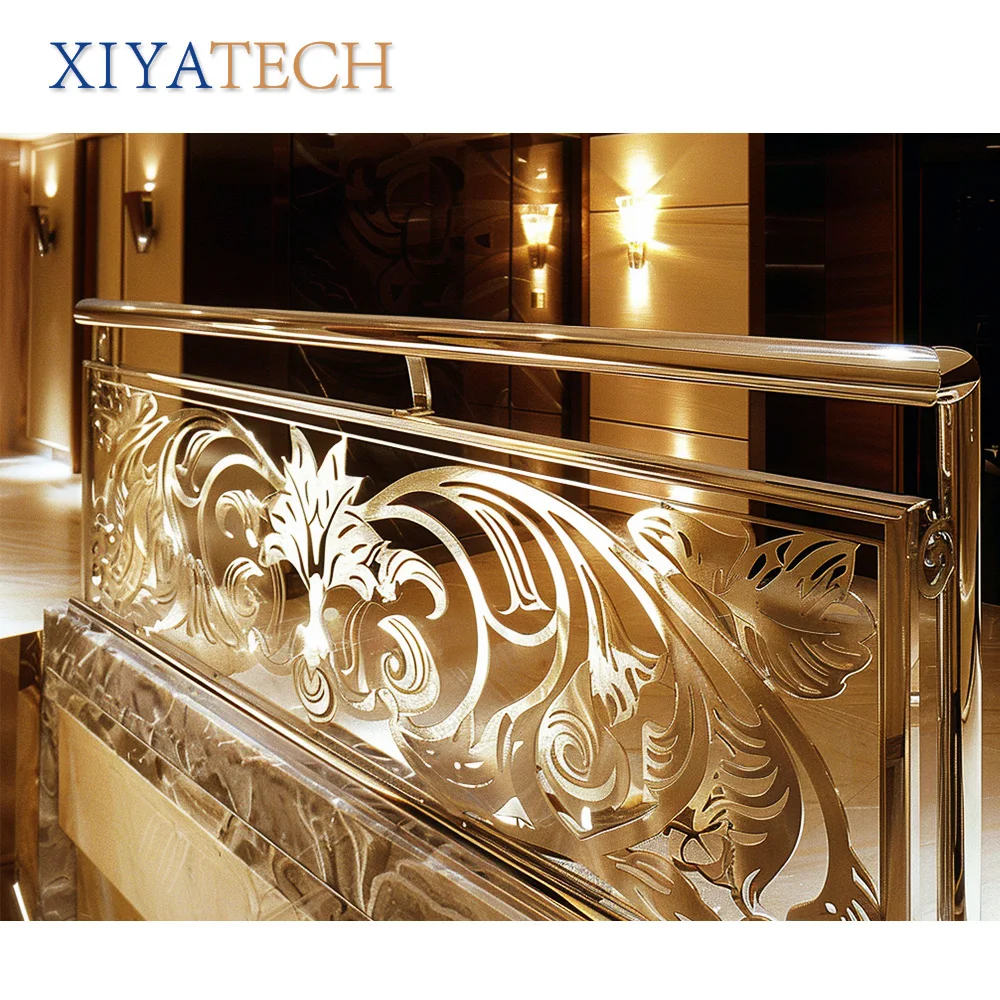 XIYATECH Laser Cut Aluminum Railing high end balustrades & handrails stair railing