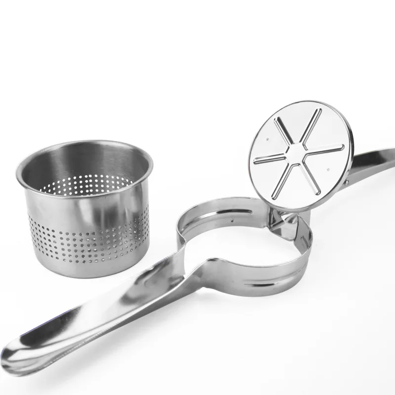 Hot Sale Wholesale Household Kitchen Gadgets Food Grade Manual Stainless Steel Kitchen Potato Masher