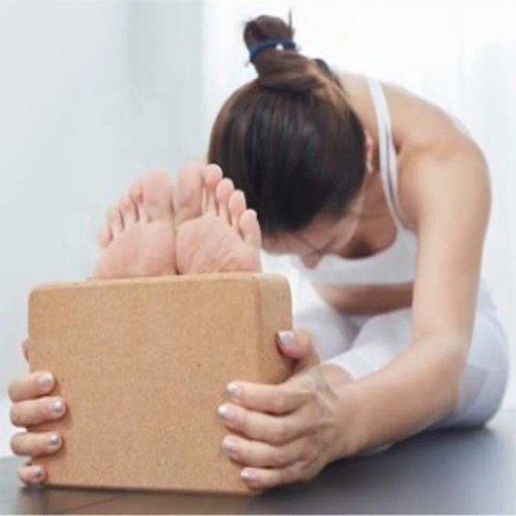 
Cork Yoga Block High Density Pilates Brick Stretch Aid Gym Sports Fitness Exercise Yoga Block 