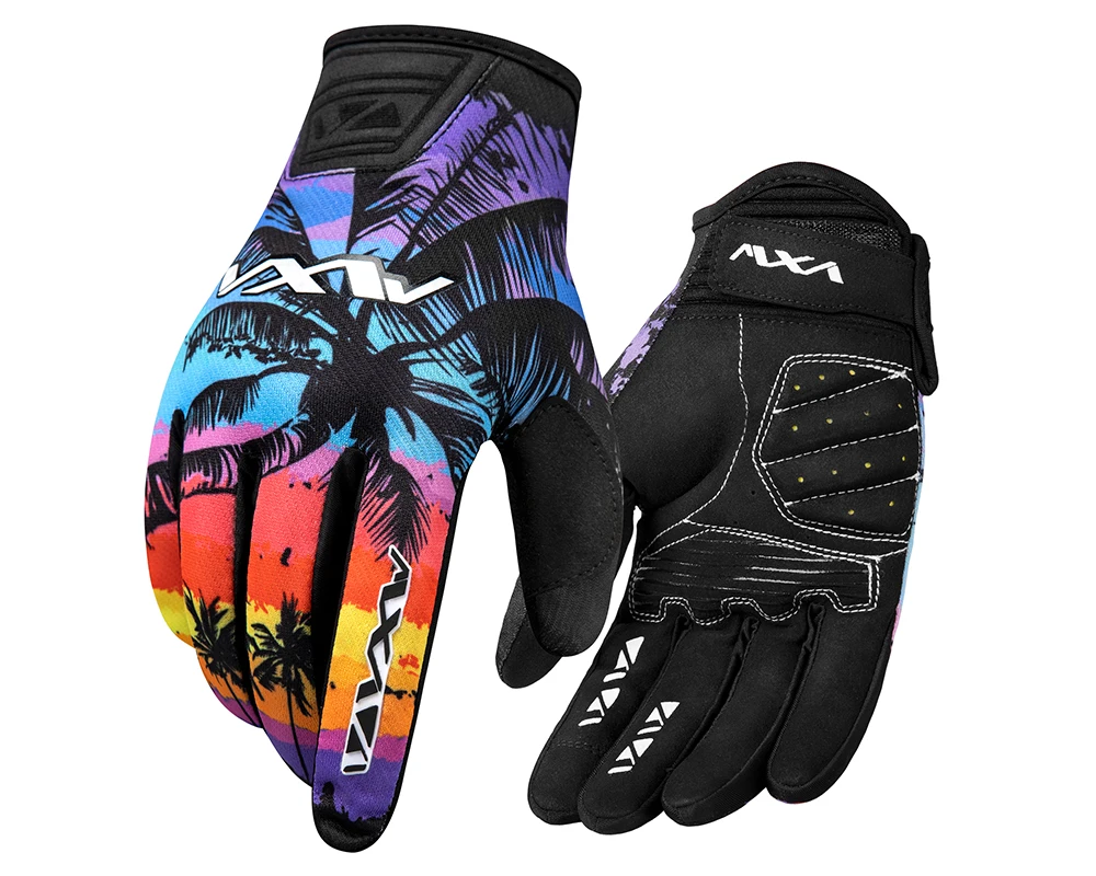 Customized XRD Padding Spandex MTB Gloves Breathable Motocross Gloves Durable Full Finger Cycling Gloves