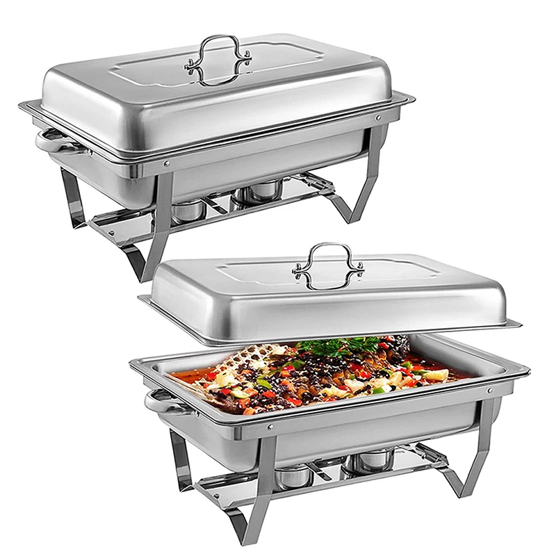 2021 New Hotel Restaurant Food Warmer High Capacity Stainless Steel Food Pans Best Chafing Dish