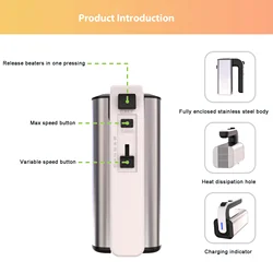 New Arrival 300W Powerful Durable 5 Speed Egg Beater Hand Mixer