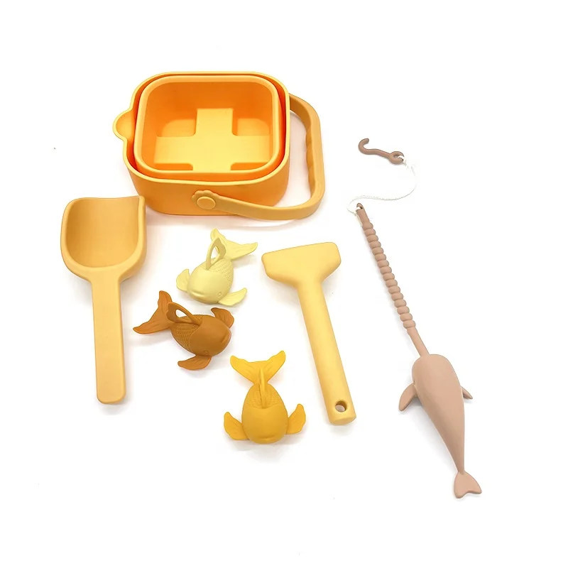 Новый 2024 для ванной силиконовая игра рыбалки набор