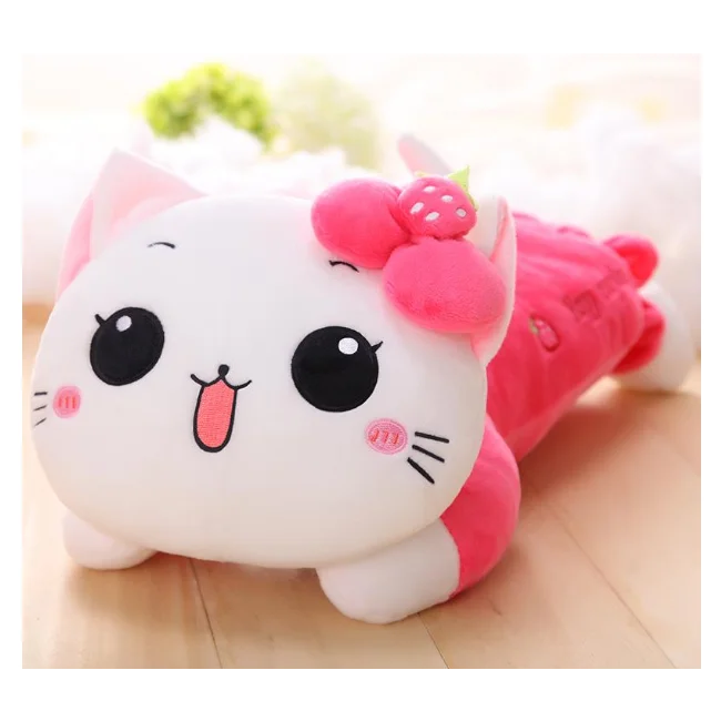
Wholesale custom cute children gift stuffed plush toy high quality Sleepy Cat 