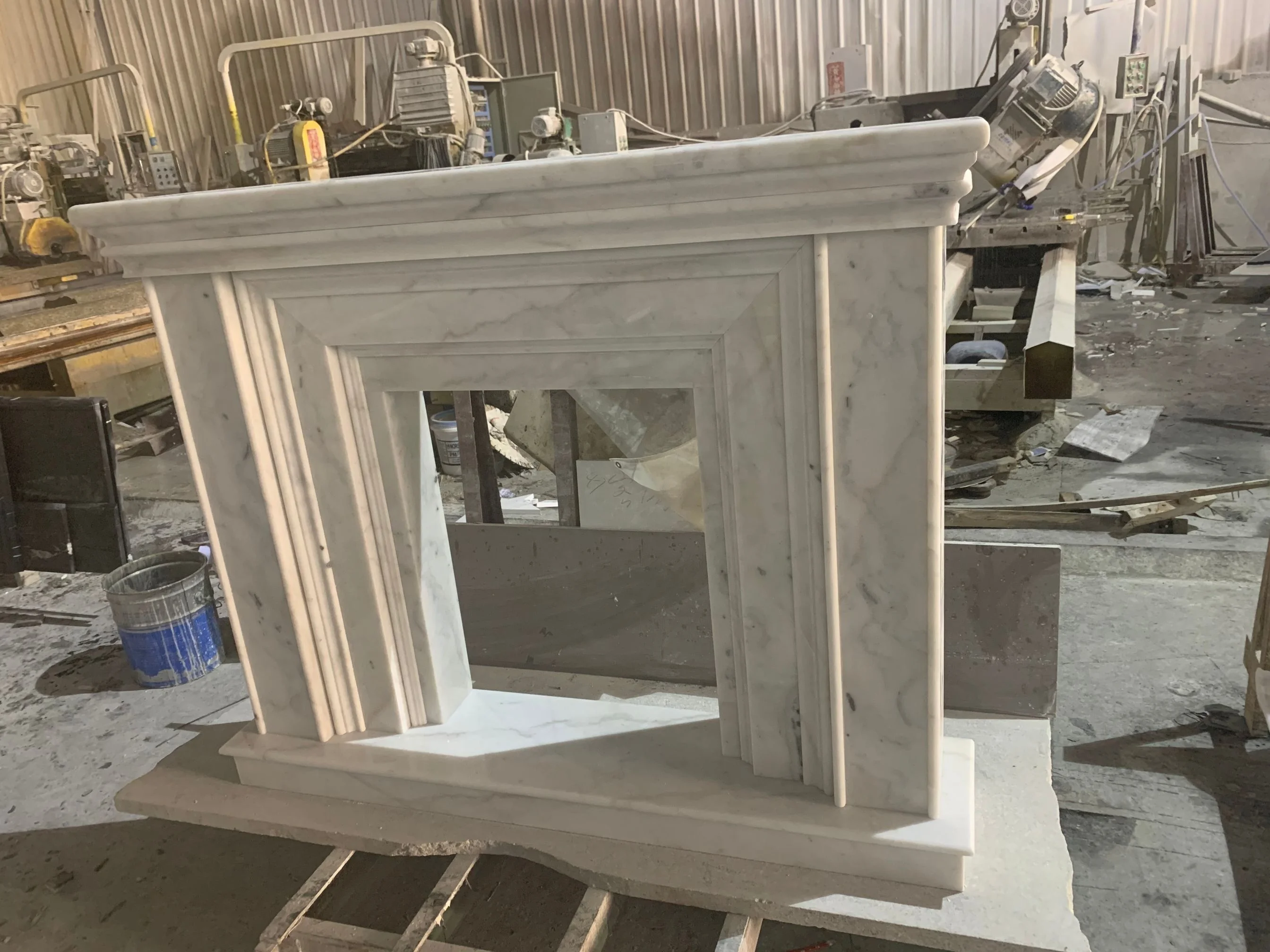 Лидер продаж, Современная каминная полка BOTON STONE из натурального мрамора для камина