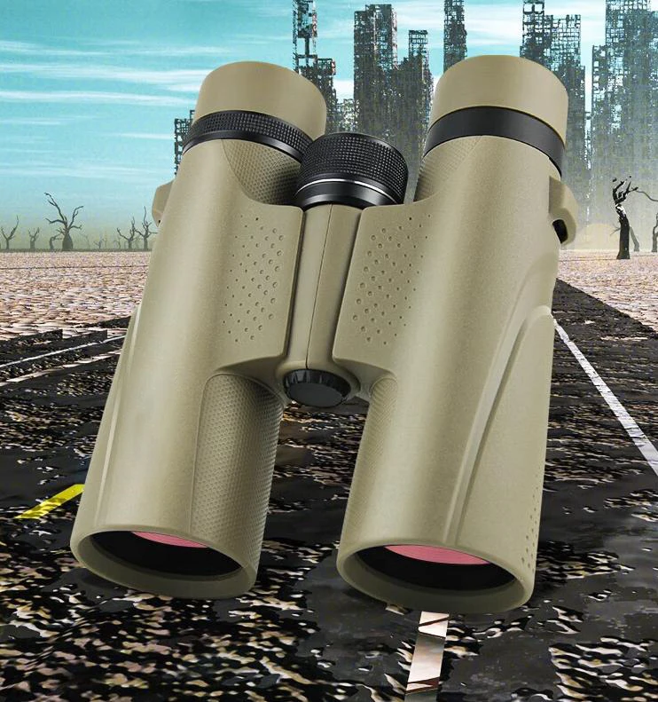 8X42/10X42 IPX7 Nitrogenous Waterproof Binoculars Long Range High Quality Metal Focusing Wheel Telescope for Bird Watching