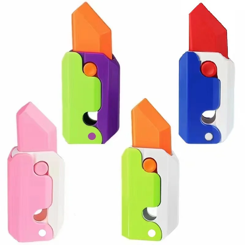 3d Printed Plastic Fidget Knife Toy Gravity Radish Knife Decompression Toys Sensory Anxiety Stress Relief Toy For Adhd Autism