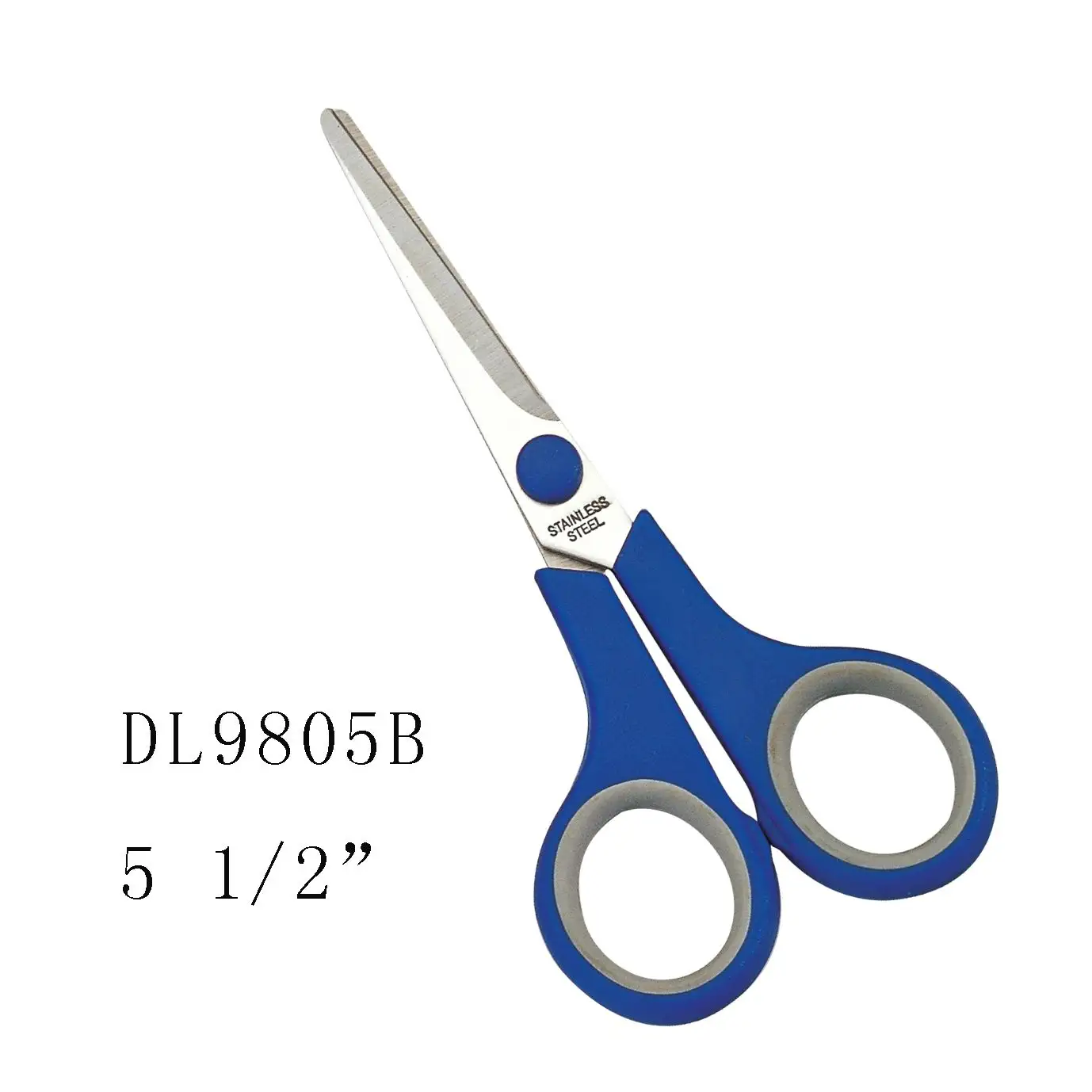 5 1/2 inch high quality Soft rubber handle scissors