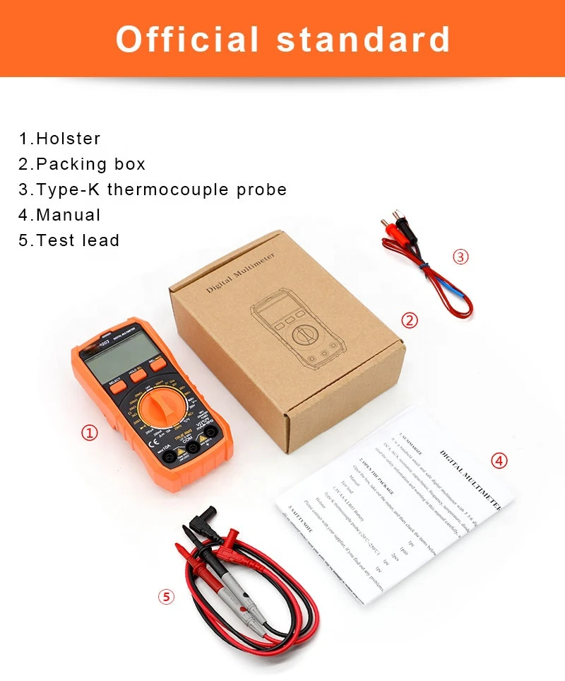 DECCA 202 1999 Counts Professional Pocket Mini Smart True RMS Multimeter Digital Manual Range AC DC 600V 10A MultiMeter digital