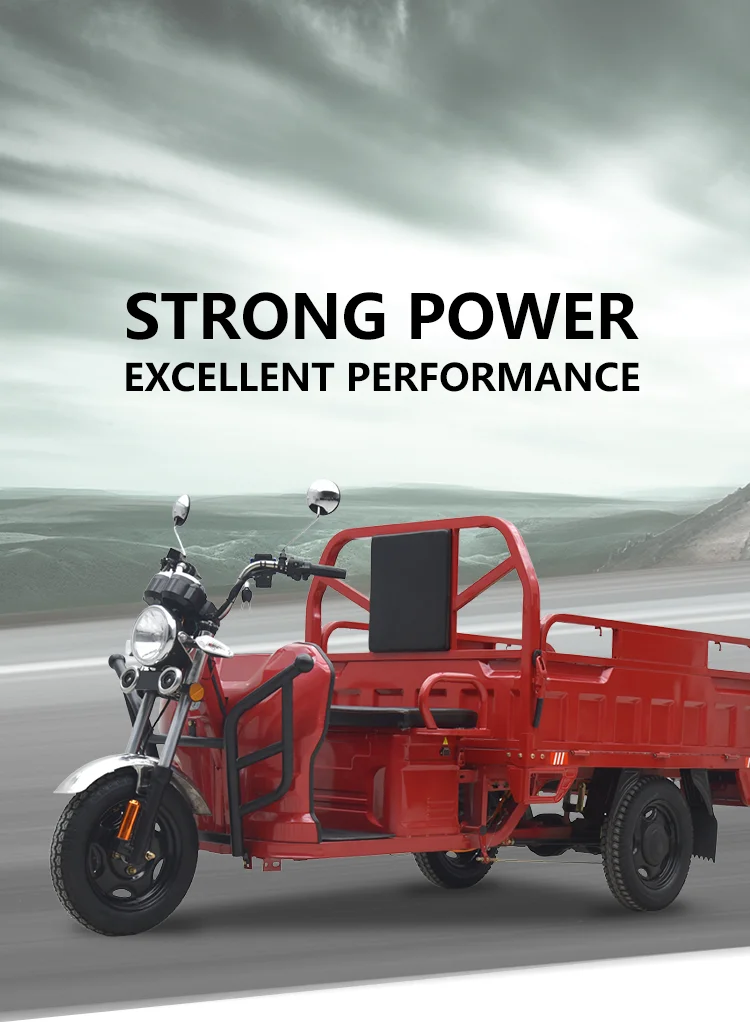 JINPENG Quality Electric cargo tricycle Three Wheel motorcycle Tricycle Adult cheap price