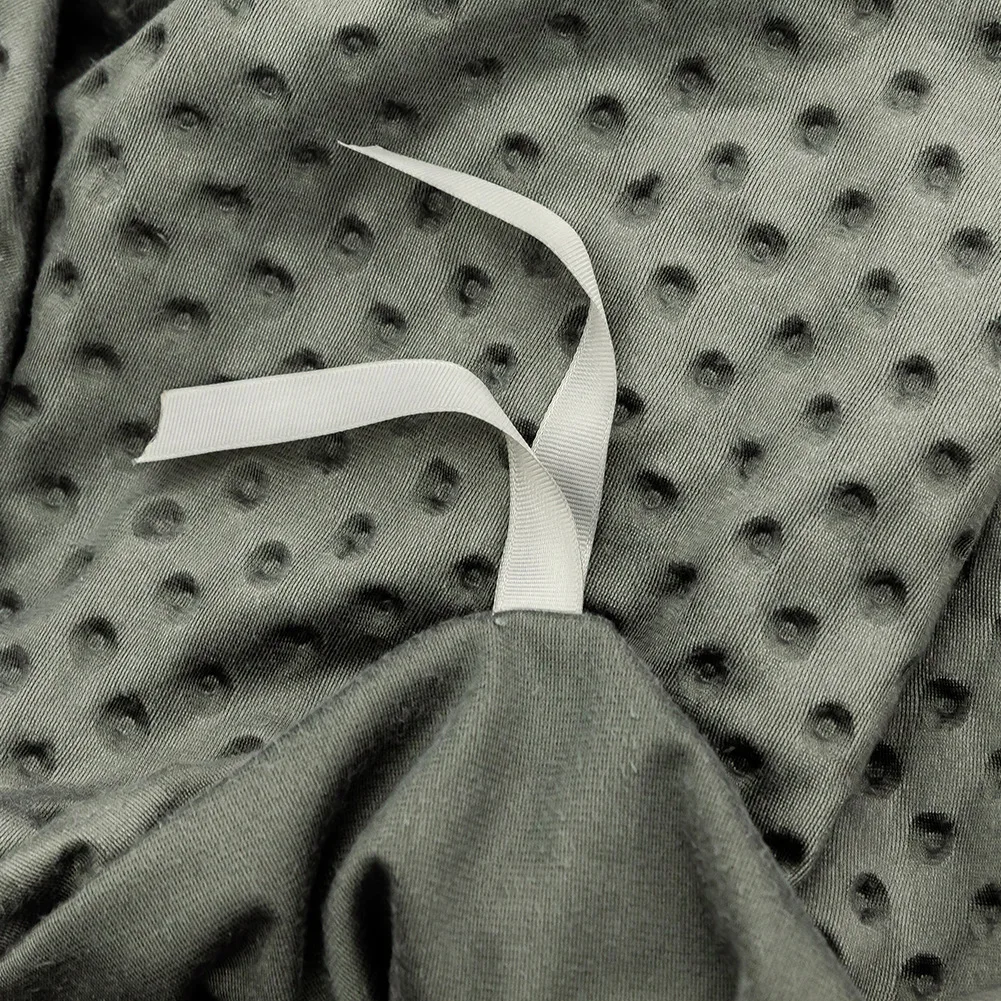 Comfort Sleeping Adult 60 X 80 Size Heavy Glass Beads 15 Lbs Weighted Blanket With Removable Washable Duvet Cover