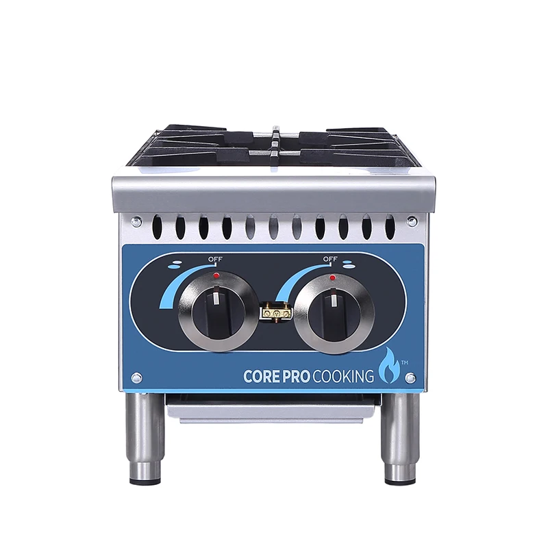Suitable LPG and LNG Cooking Equipment 2 Burner Gas Cooking Range Commercial Cooking Gas Stove