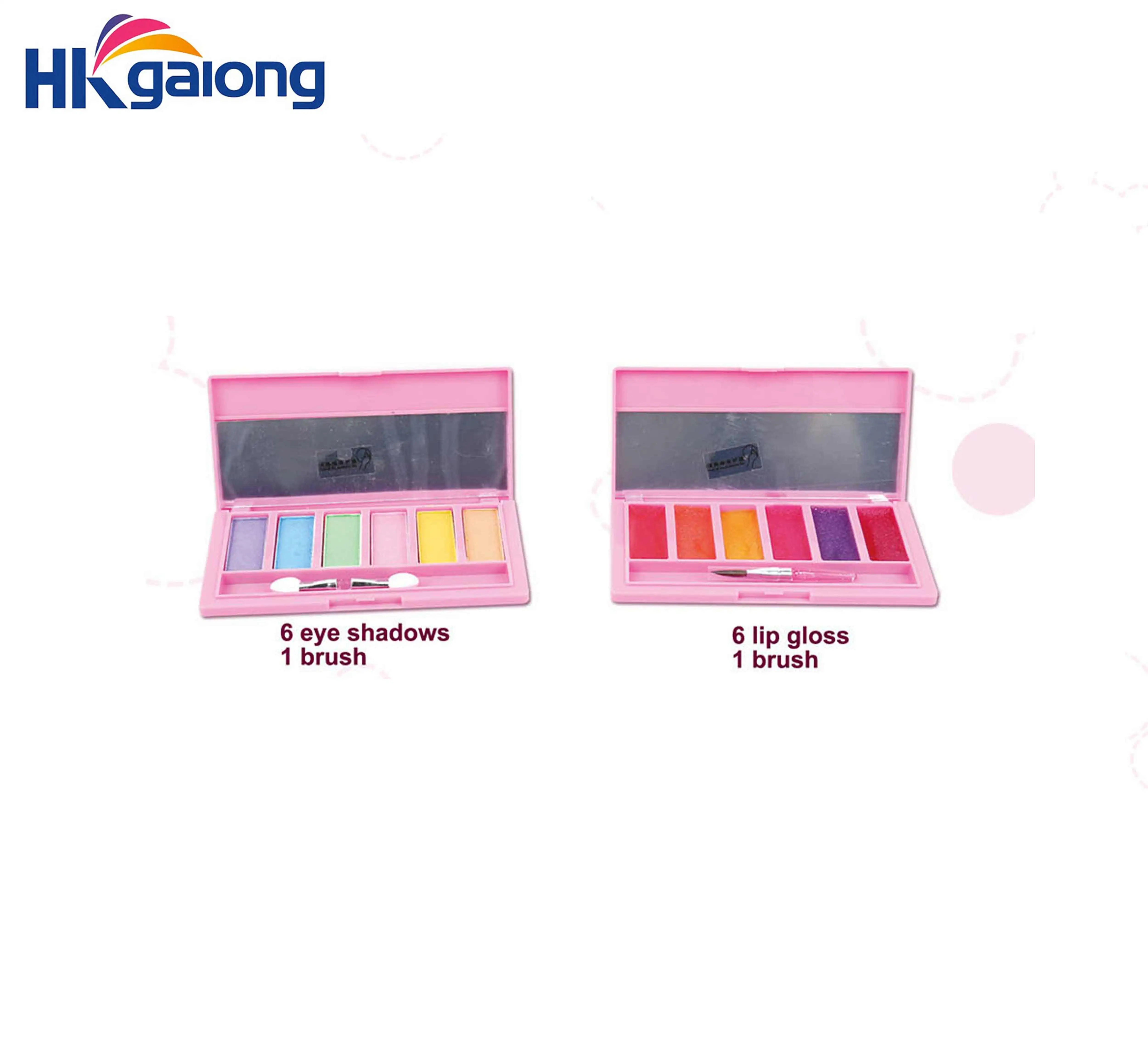 Factory direct sale kids make up set  cosmetic princess suitcase for Children