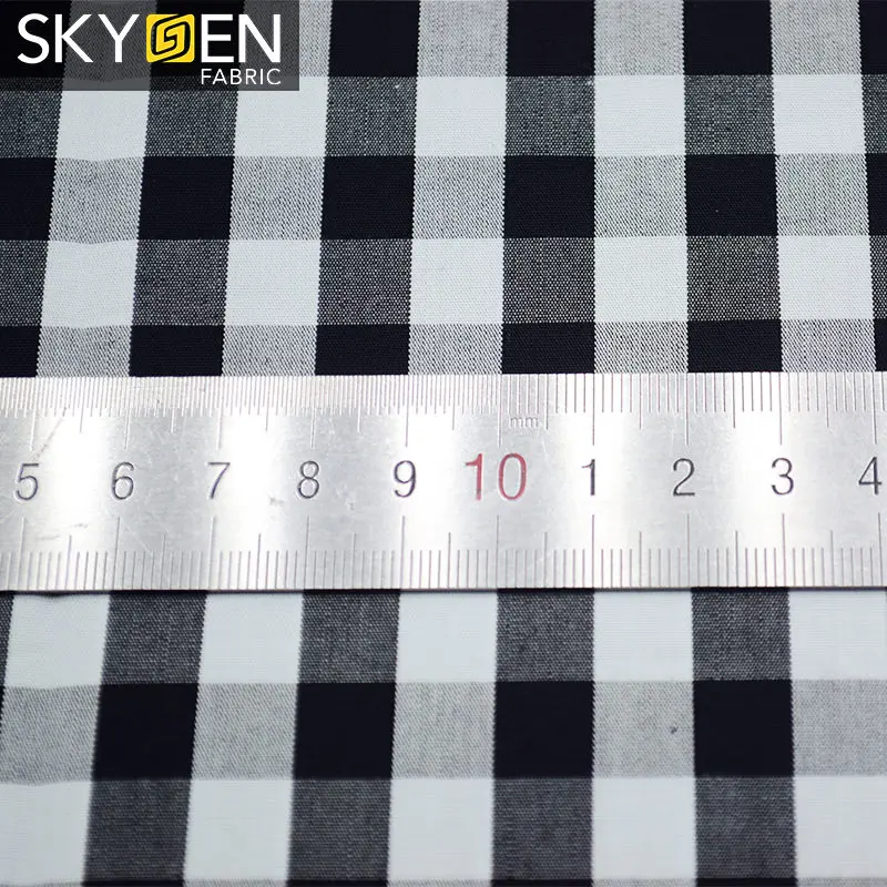 Быстрая мода Skygen мягкая хлопчатобумажная ткань в клетку ТКАННАЯ для рубашек
