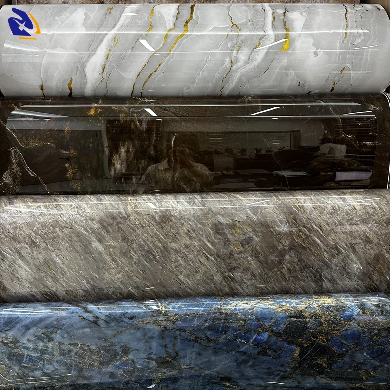 High Glossy Optical Composite PET PVC Film Anti-Scratch Metallic Design PETG Sheet for PUR Lamination Decorative Films