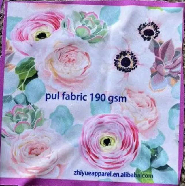 custom print poly pul waterproof fabric