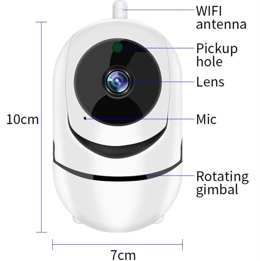 360Degree Panoramic 1080p Hd Surveillance Security Mini Wifi Ip Cctv Wireless Camera Smart Home Security Camera 360eyes
