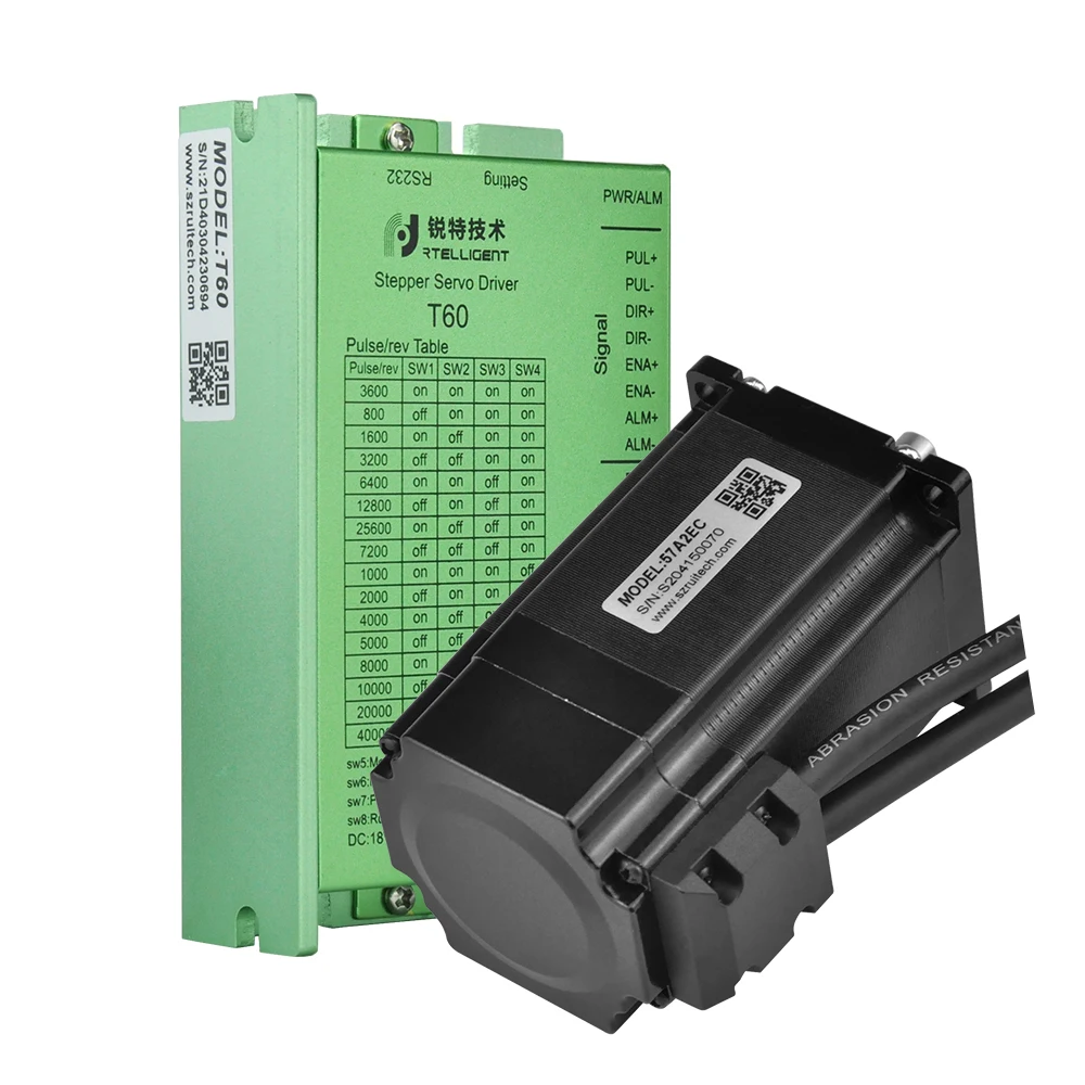 Шаговый двигатель Nema 23 с замкнутым циклом, комплект шаговых двигателей Nema23, простой серводвигатель с кодировщиком