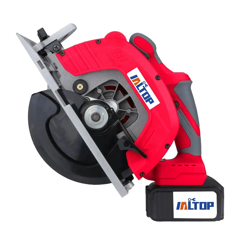 Portable 21V Brushless Lithium Battery Chainsaw Cordless Circular Saw for Wood and Metal for DIY and Industrial Use