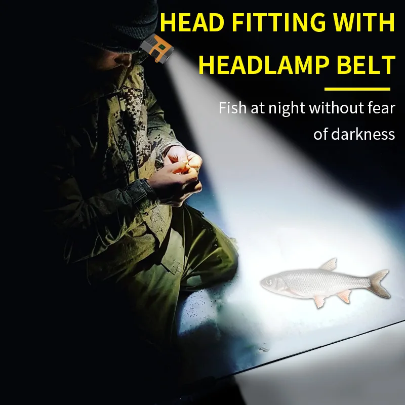 The New Induction COB Floodlight Headlamp Cap Clamp Light Led Indicator Light for Bike Led Headlamp 10 Camping 50 15 Lithium Ion