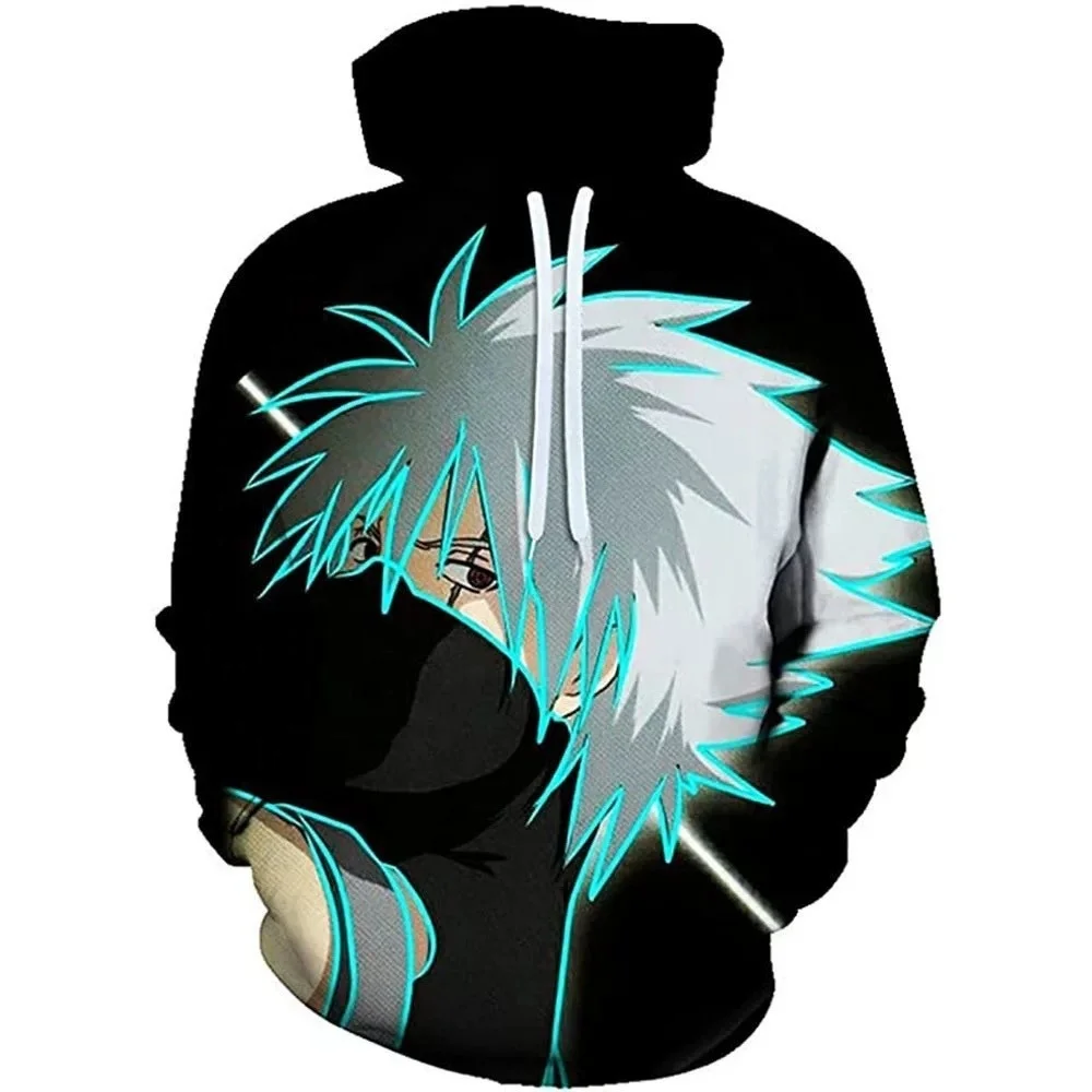 Clothes Man Sweatshirt 3d Print Anime Cosplay Narutoed Hoodie With Kangaroo Pocket