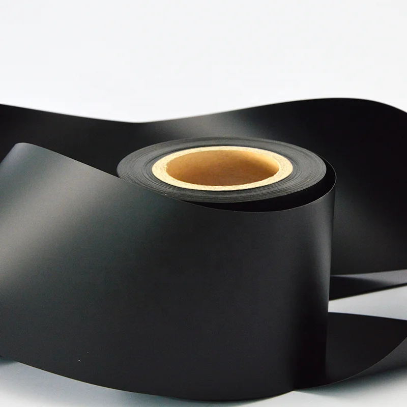 factory price thin rigid matt surface black plastic pvc sheet roll for vacuum forming