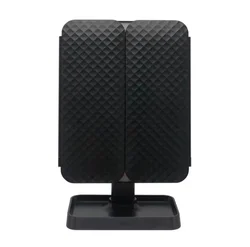 desk lamp three-sided folding touch sensor 180 degree rotating vanity magnifying wall mounted led foldable make up mirror