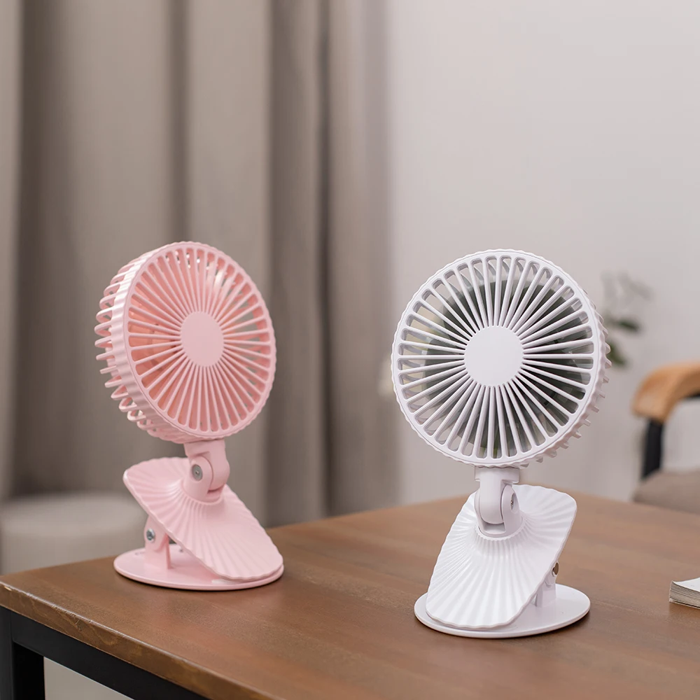 2000mAh Hot High Quality Durable Various Portable Mini Clip Table Fan  rechargeable for outdoor office