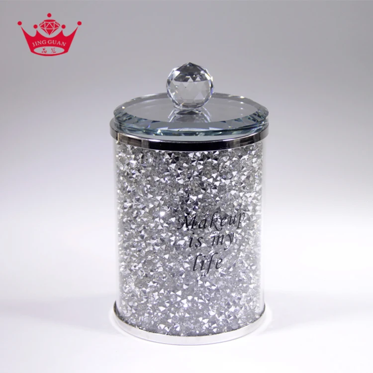 
Large Straight Covered Crystal Food Candy Storage Jar Candy Jar With Lid Candy Jars Glass 