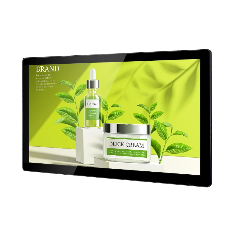 Advertising display monitor32 inch tv lcd screen panel display black touch screen display wholesale for shopping mall
