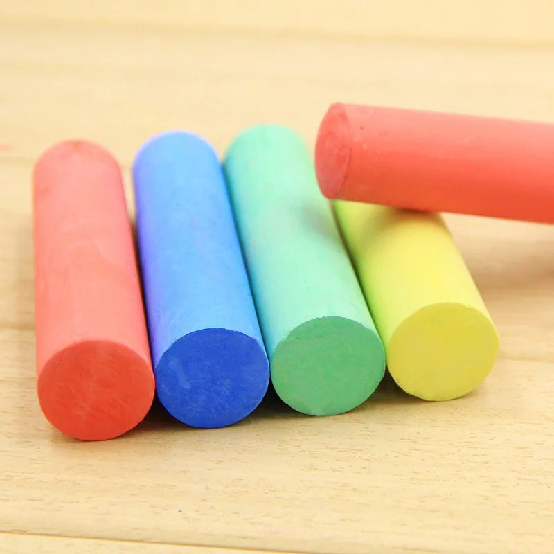School Student Teacher Office Chalk Jumbo Dust-free Chalk Durable Sidewalk Chalk Bright Colors