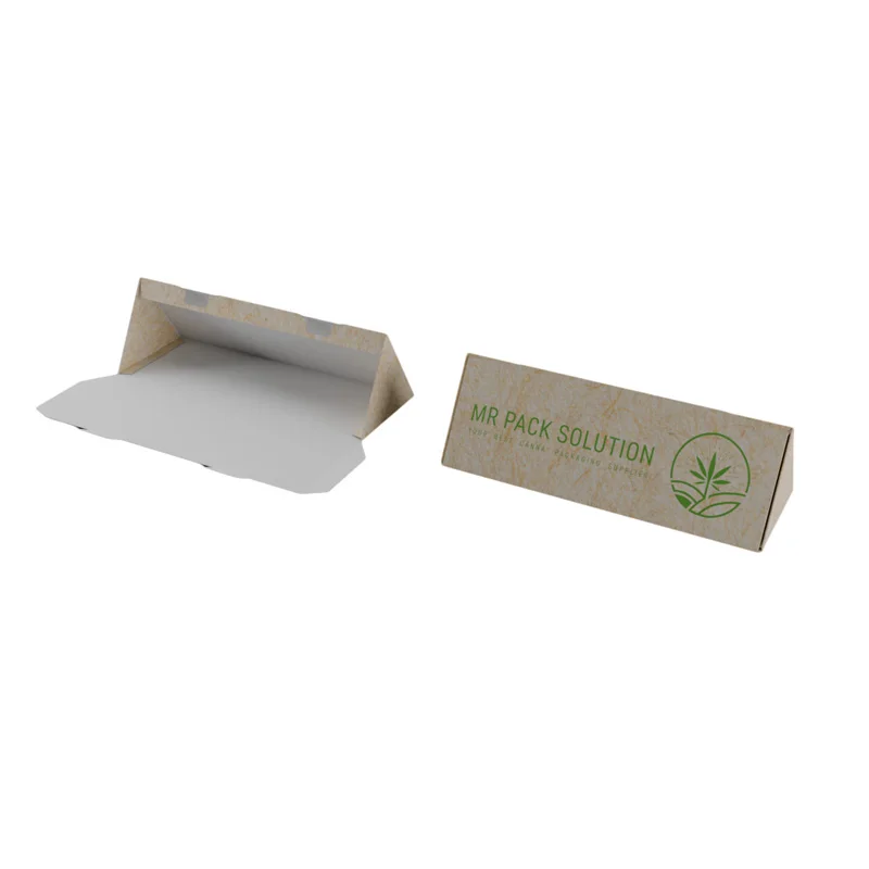 Archibald Child Resistant Folding Custom Pre Paper Roll Box Smell Proof Triangular Prism 120mm Cone Packaging Box Cigarette Box