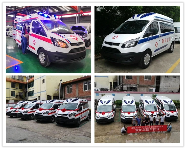 Jinbei Chassis Middle Roof toy0ta Diesel Engine Hospital ICU Transit Medical Clinic Ambulance