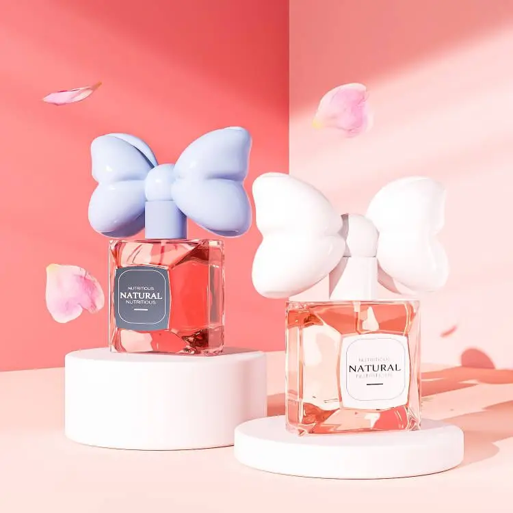 High quality clear fragrance parfum bottle packaging 50ml 100ml glass spray perfume bottle with cap