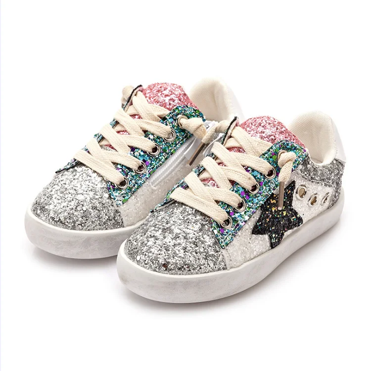 
YY10335S 2021 Newest toddler baby children fashion glitter colorful boys girls sneakers shoes 
