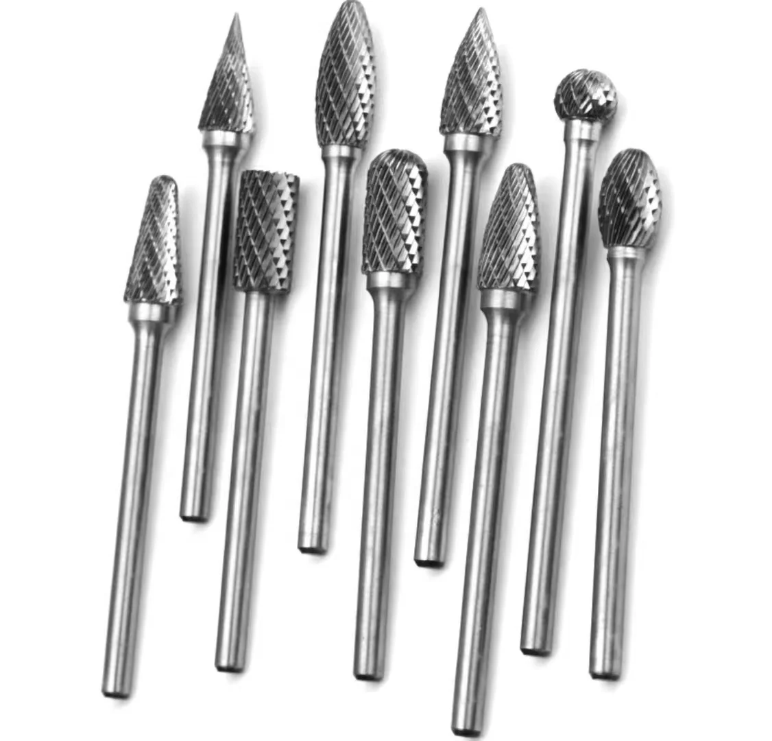 DL Best selling different shapes cutting tools tungsten carbide rotary burrs