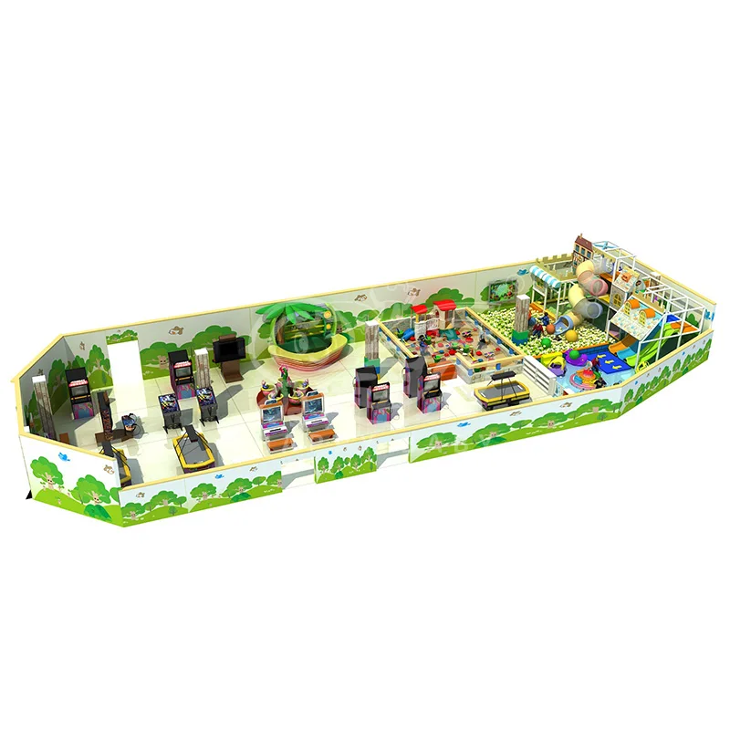 design shopping mall restaurants jungle theme kids electric game toys sand pit tube slide full set soft play equipment canada