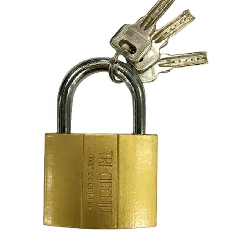 
[canyu lock]38mm Atomic key iron padlock yellow color padlock Drawer Lockers lock iron cylinder computer key locks 