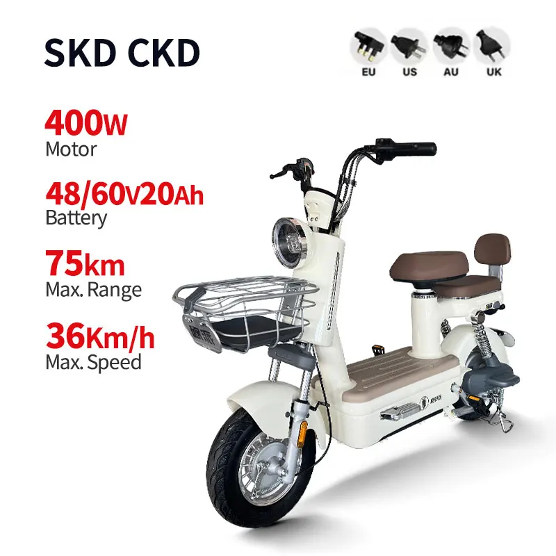 48V 400W Cheap Electric City Bike With Motorcycle Seat Electric Cycle Hybrid Bike Bicicleta Electrica Para Adultos