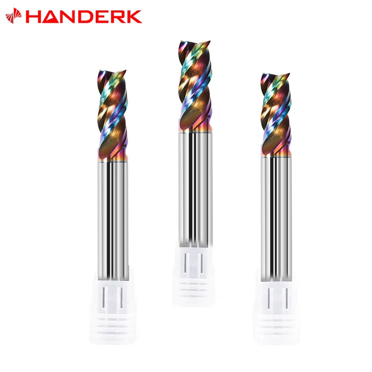 HANDERK OEM Hrc45/55/65 U-образная Концевая фреза 2/3/4 карбидная для ЧПУ
