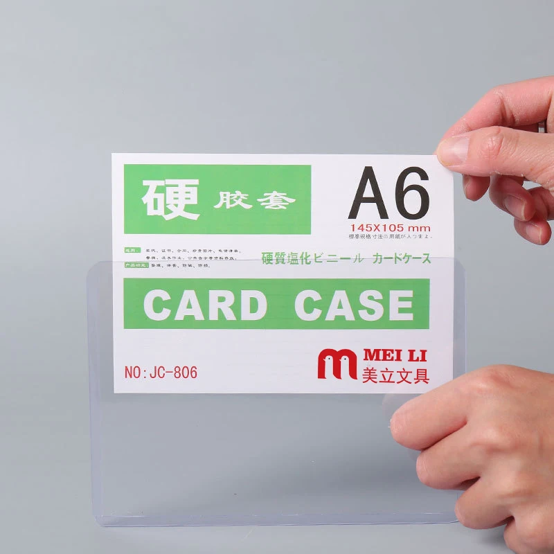 High Quality A3/A4/A5a/A6/A7/B4/B5/B6/B7 Transparent Plastic Pvc Id Card Holder
