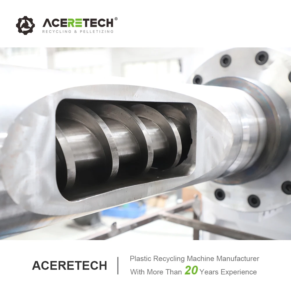 High Output ASE Waste Plastic HDPE Bottle Flakes Recycling Single Screw Extruder Pelletizing Machine