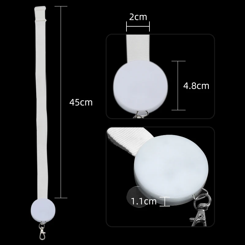 Light Up Lanyards with Hold ID Badge Illuminated Neck Strap Remote Controlled LED Necklace LED Lanyard