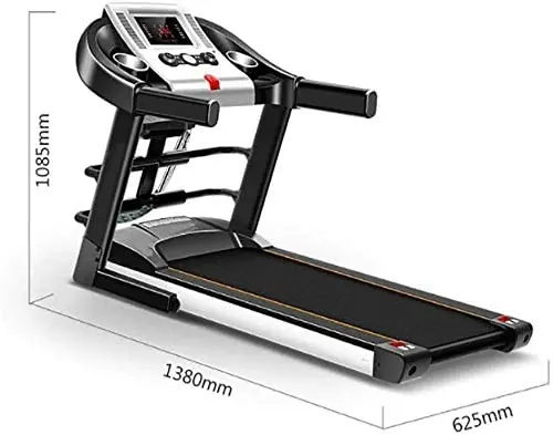 Treadmill 1.0HP Walking Treadmill Jogging Machine with Remote Control Shock Absorption LED Display for home Fitness