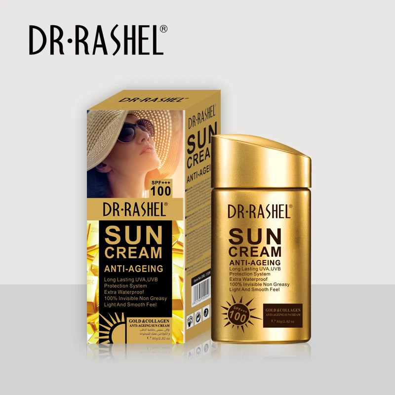 DR RASHEL Skin Care Gold Collagen Sun Cream SPF100 SPF75 SPF60 80g